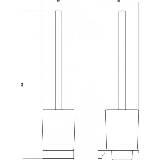 Scopino da parete NIL in ottone dorato e vetro H.36,5 cm