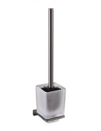 Scopino a parete NIL in metallo grigio ottone e vetro H.36,5 cm