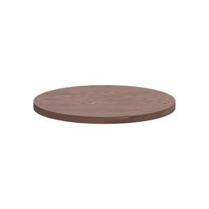 Artù - Ripiano per tavolo da pranzo rotondo ⌀ 120 cm in legno laminato, colore legno scuro
