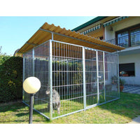 Recinto per cani 3x2 metri con copertura zincatura a caldo viteria compresa