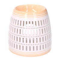 Bruciaessenze ceramica arancione tondo cmÃ¸12,6h12,6