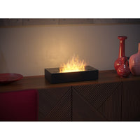 Bruciatore a bioetanolo inserto da appoggio nero opaco in inox 50cm