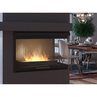 Bruciatore a bioetanolo inserto da appoggio nero opaco in inox 60cm