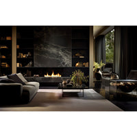 Bruciatore Inserto a Bioetanolo 100cm in Inox nero da incasso da 4 lt