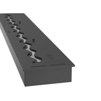 Bruciatore Inserto a Bioetanolo 120cm in Inox nero da incasso da 5 lt