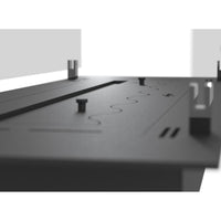 Bruciatore Inserto a Bioetanolo 120cm in Inox nero da incasso o appoggio da 4 lt con vetri inclusi