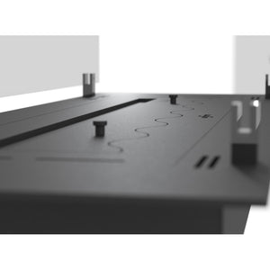 Bruciatore Inserto a Bioetanolo 120cm in Inox nero da incasso o appoggio da 4 lt con vetri inclusi