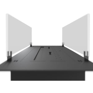 Bruciatore Inserto a Bioetanolo 200cm in Inox nero da incasso o appoggio da 6 lt con vetri inclusi