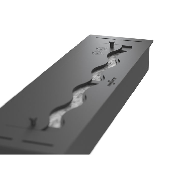 Bruciatore Inserto a Bioetanolo 50cm in Inox nero da incasso da 1 lt