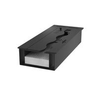 Bruciatore Inserto a Bioetanolo 50cm in Inox nero da incasso da 1 lt