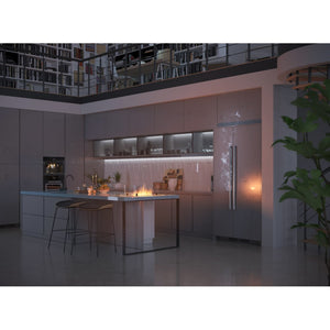 Bruciatore Inserto a Bioetanolo 60cm in Inox nero da incasso o appoggio da 1 lt con vetri inclusi