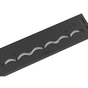 Bruciatore Inserto a Bioetanolo 80cm in Inox nero da incasso da 3 lt