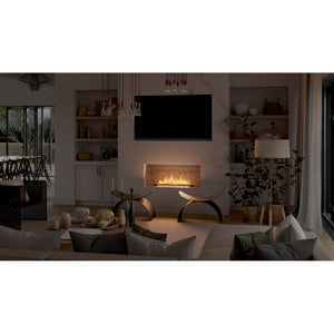 Bruciatore Inserto a Bioetanolo 80cm in Inox nero da incasso da 3 lt