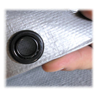 Telone occhiellato grigio 200 gr modello d metri 6x8