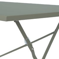 Tavolo da giardino bistrot pieghevole in metallo con 4 sedie,