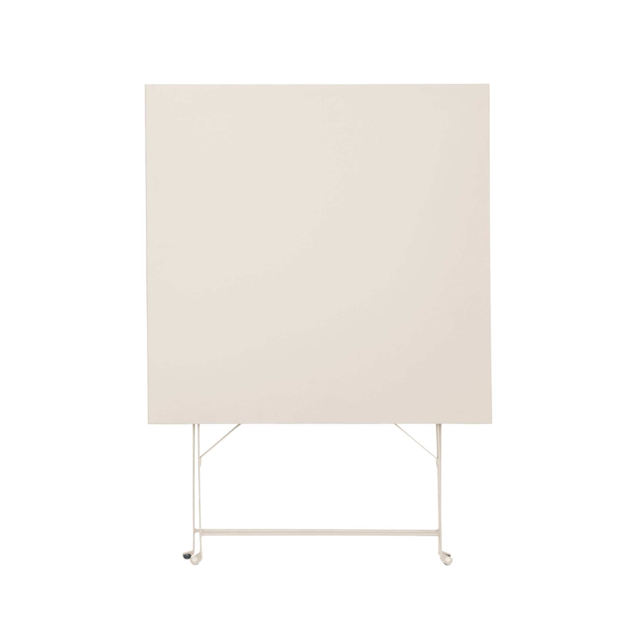 Tavolo da giardino bistrot pieghevole in metallo con 2 sedie, 70x70cm,