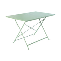 Tavolo da giardino bistrot pieghevole in metallo, 110cm, verde grigio