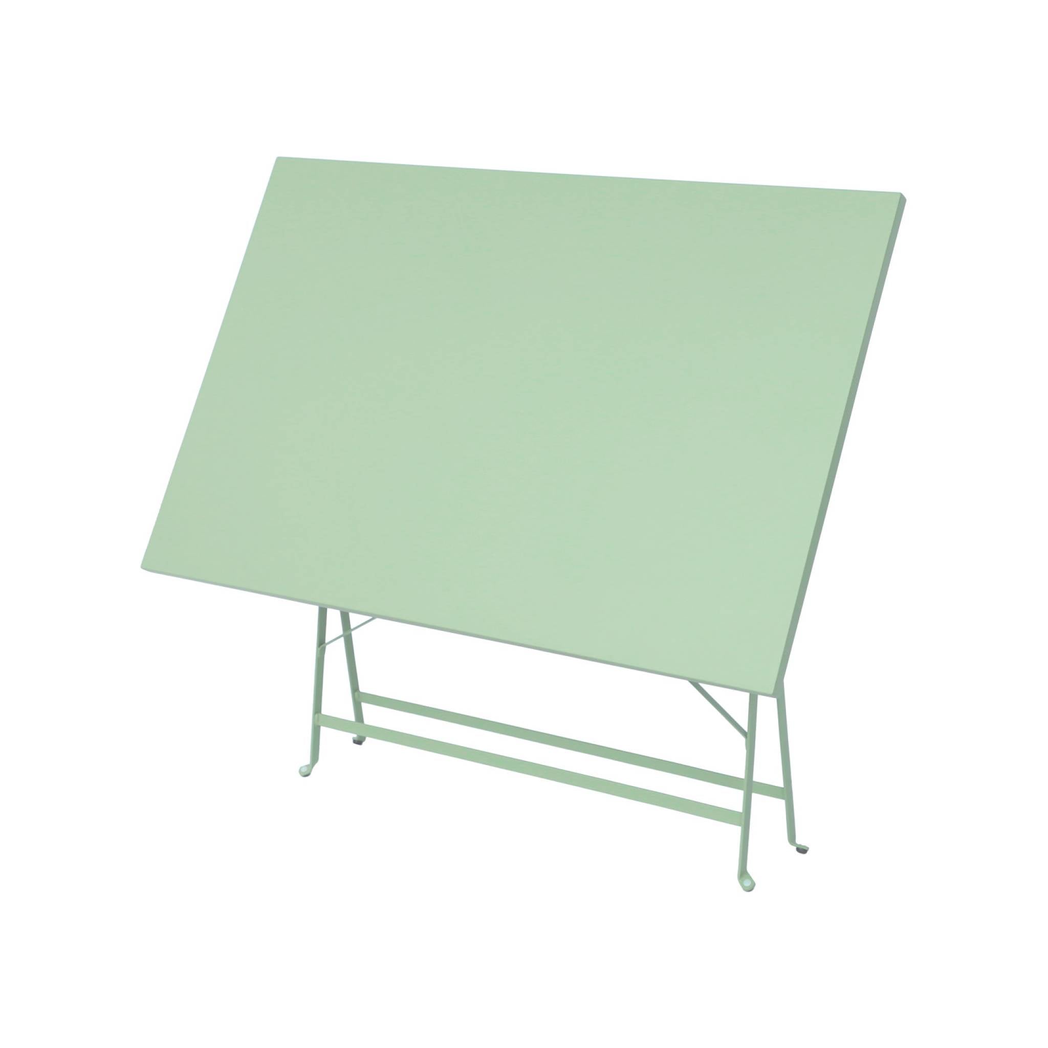 Tavolo da giardino bistrot pieghevole in metallo, 110cm, verde grigio