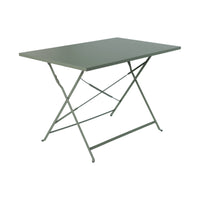 Tavolo da giardino bistrot pieghevole in metallo, 110cm, verde kaki