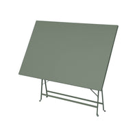 Tavolo da giardino bistrot pieghevole in metallo, 110cm, verde kaki