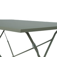 Tavolo da giardino bistrot pieghevole in metallo, 110cm, verde kaki