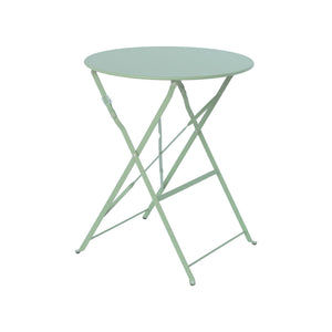 Tavolo da giardino bistrot pieghevole in metallo, 2 posti , verde