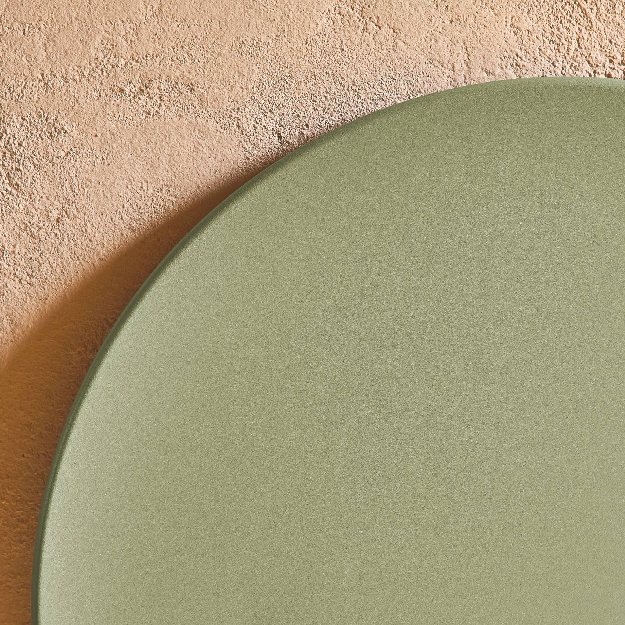 Tavolo da giardino bistrot pieghevole in metallo, 2 posti , verde