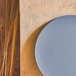 Tavolo da giardino bistrot pieghevole in metallo, 2 posti , blu grigio