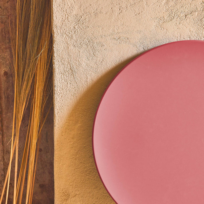 Tavolo da giardino bistrot pieghevole in metallo, 2 posti , terracotta