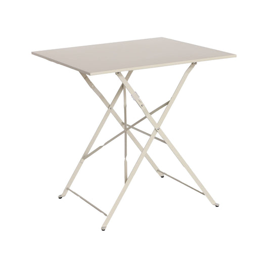 Tavolo da giardino bistrot pieghevole in metallo 70x70cm, 2 posti,
