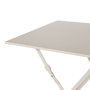 Tavolo da giardino bistrot pieghevole in metallo 70x70cm, 2 posti,