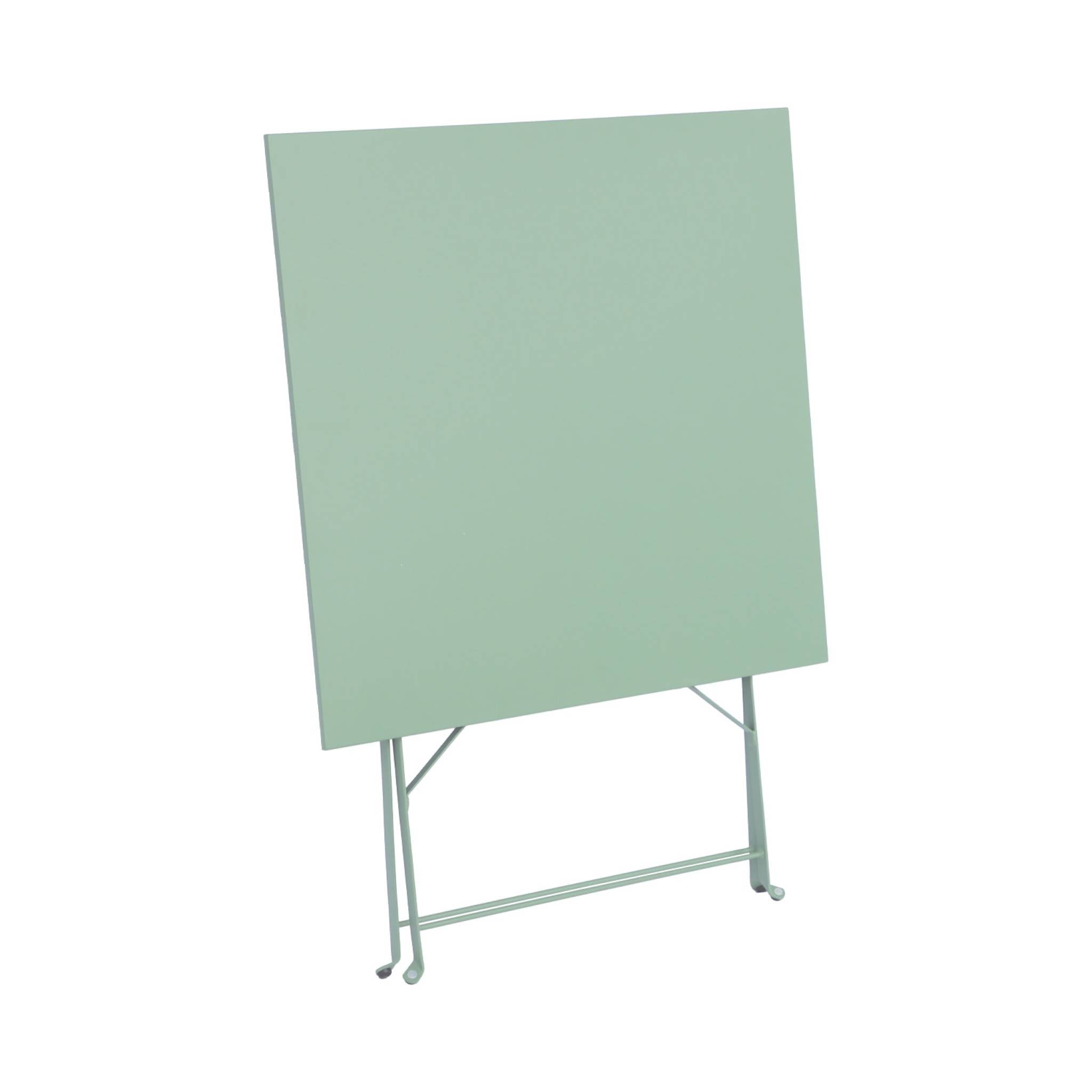 Tavolo da giardino bistrot pieghevole in metallo 70x70cm, 2 posti,