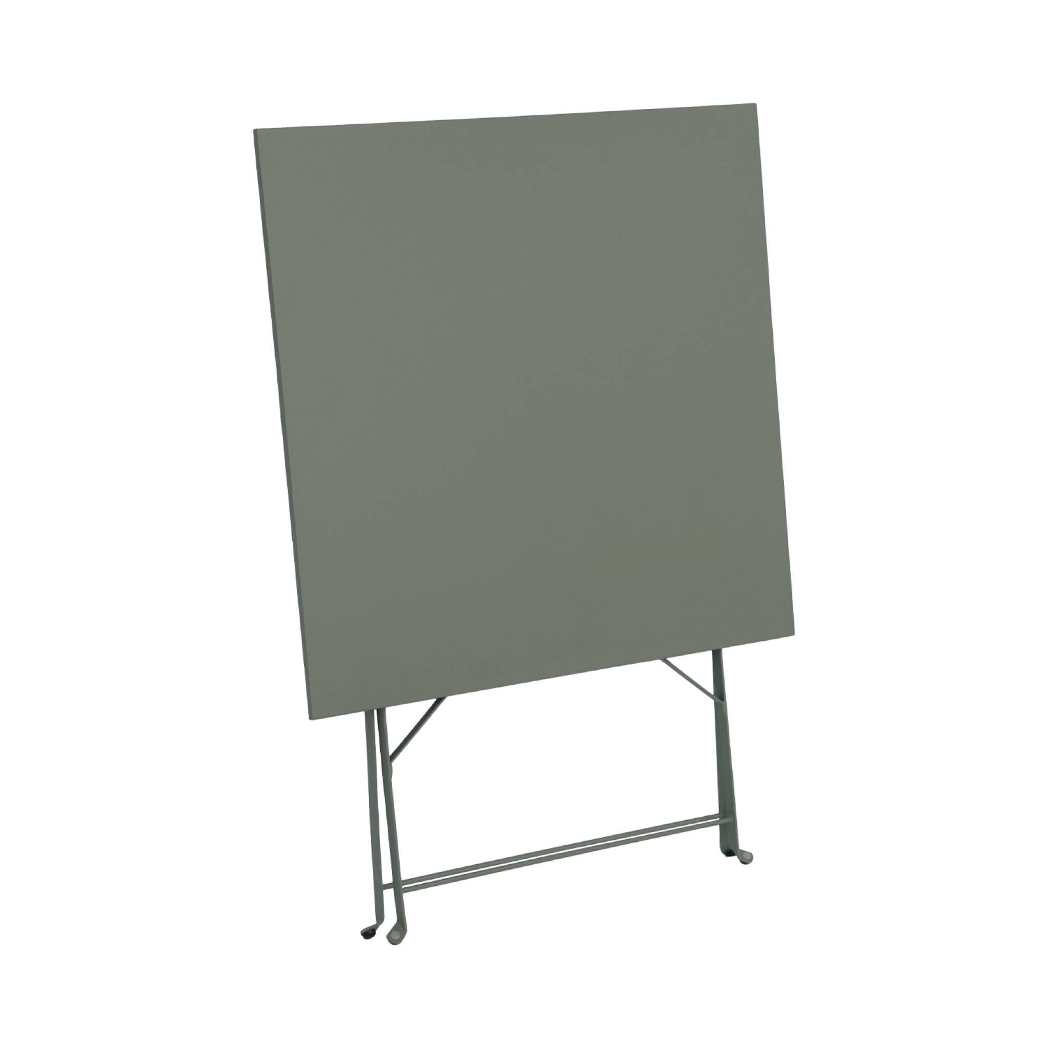 Tavolo da giardino bistrot pieghevole in metallo 70x70cm, 2 posti,