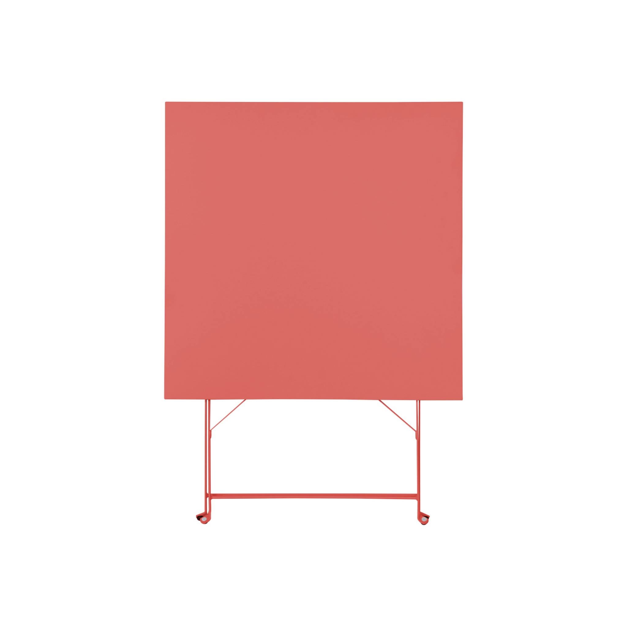 Tavolo da giardino bistrot pieghevole in metallo 70x70cm, 2 posti,