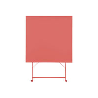 Tavolo da giardino bistrot pieghevole in metallo 70x70cm, 2 posti,