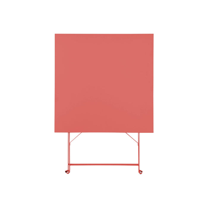 Tavolo da giardino bistrot pieghevole in metallo 70x70cm, 2 posti,