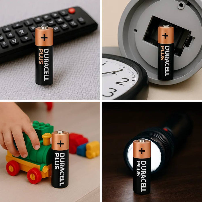 Duracell plus aa mn1500b4 batterie alcaline 1 5v confezione 4 pezzi