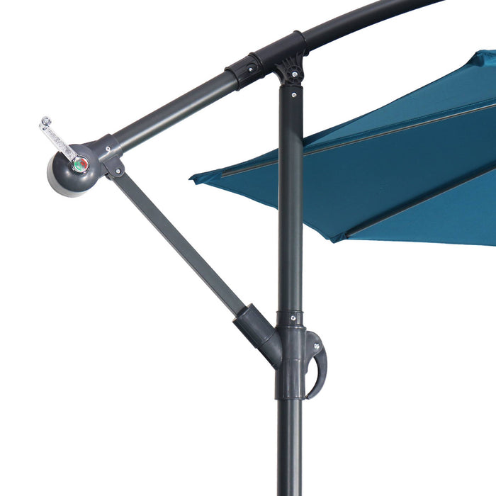 Ombrellone rotondo offset 300cm, blu