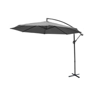 Ombrellone rotondo offset 300cm, grigio