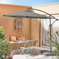 Ombrellone rotondo offset 300cm, verde kaki