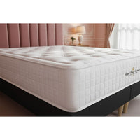 Pacchetto letto completo - Materasso 160x200cm + Box spring con doghe (kit) + 2 cuscini + Piumino - Buckingham