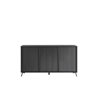 Credenza a 3 ante collezione SKY. Colore Quercia Nera.