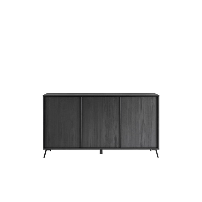 Credenza a 3 ante collezione SKY. Colore Quercia Nera.