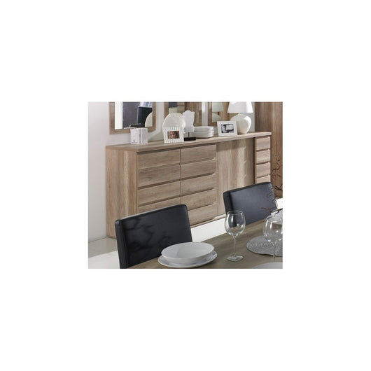 Buffet 3 porte scorrevoli ROMI - Colore dab canyon - 220 x 99 x 55 cm