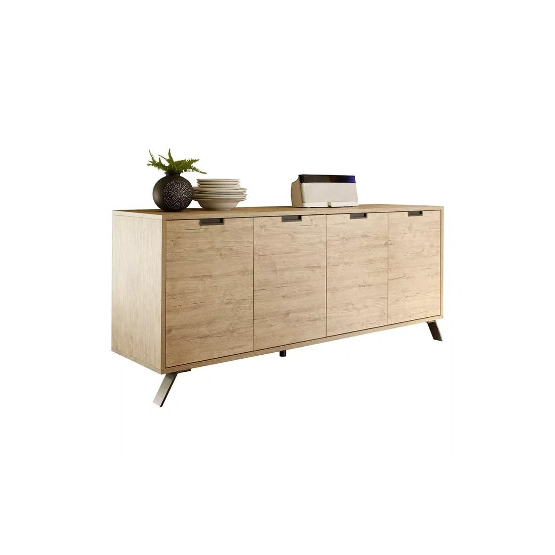 Buffet a 4 porte, collezione SHOW, colore rovere chiaro