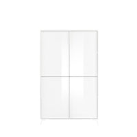 Buffet a 4 porte collezione SKY. Colore bianco lucido laccato.