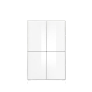 Buffet a 4 porte collezione SKY. Colore bianco lucido laccato.
