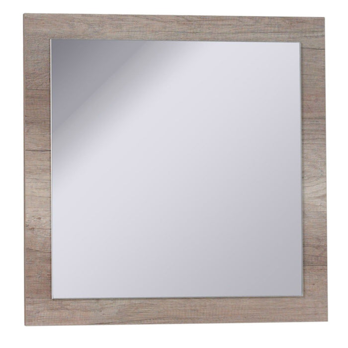 Buffet 4 porte FARRA rovere sonoma con 3 specchi quadrati