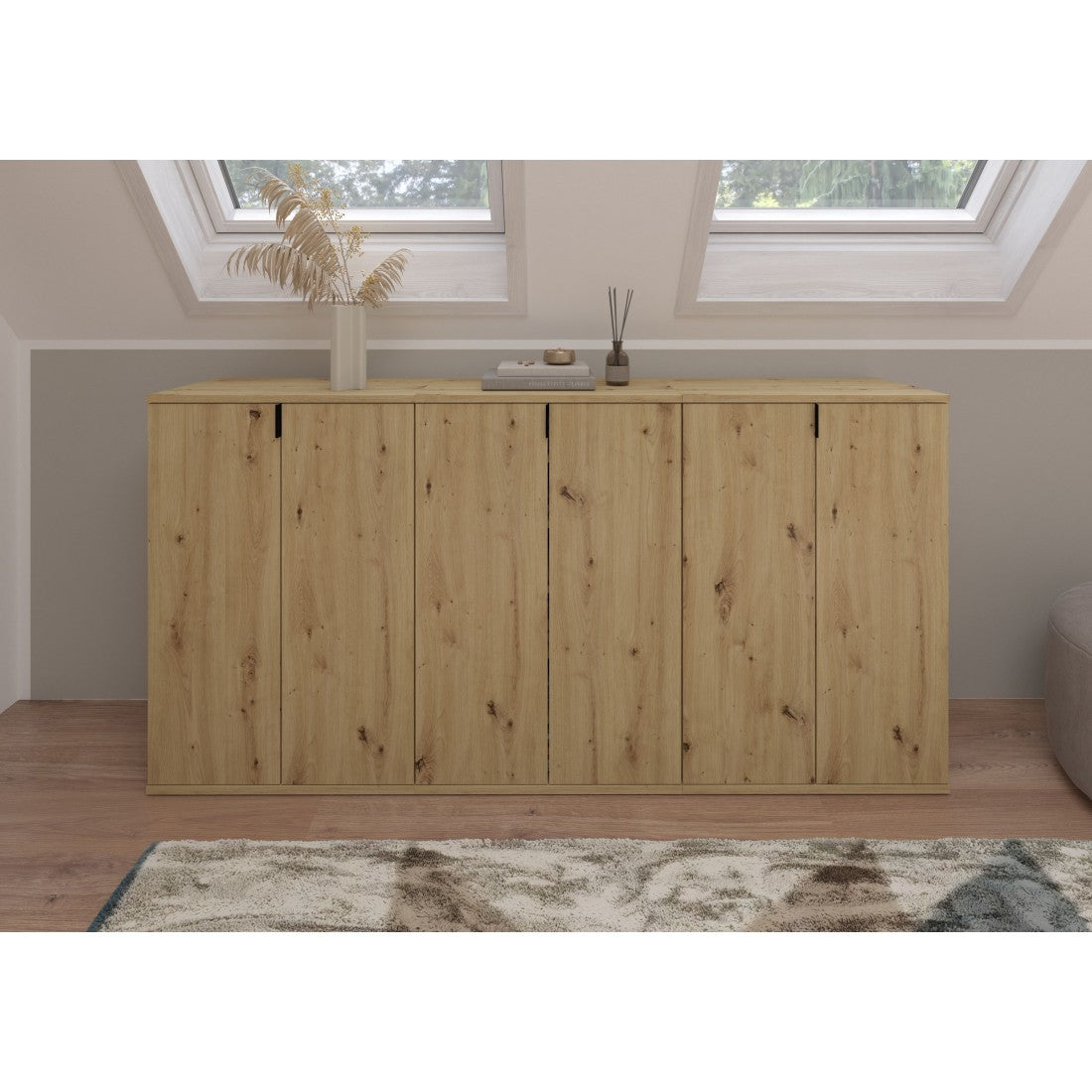 Buffet 6 porte – Rovere chiaro – BODITE