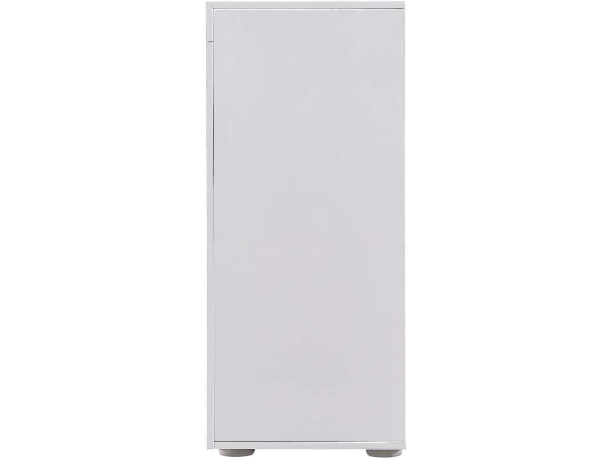 Credenza Buffet a LED "Bogota" - 155 x 40 x 92 cm -Rovere / bianco laccato